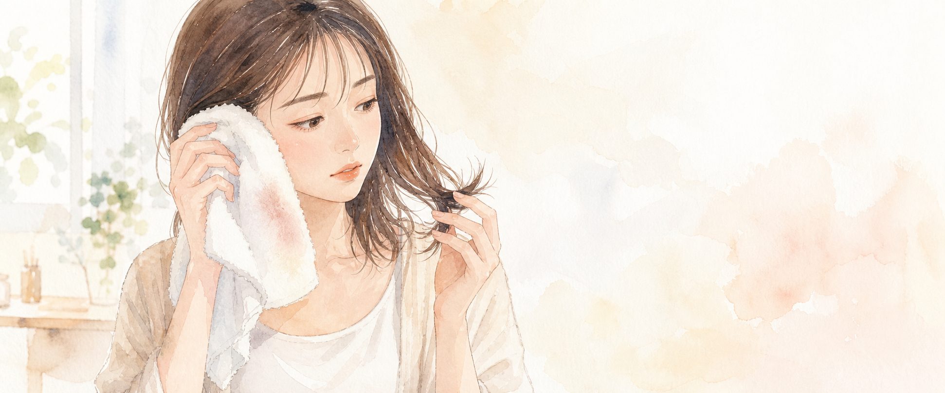 汗でヘアカラーは色落ちする?