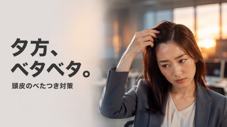 夕方ベタベタの頭皮へ｜ひどい頭皮のべたつき対策を美容師が解説
